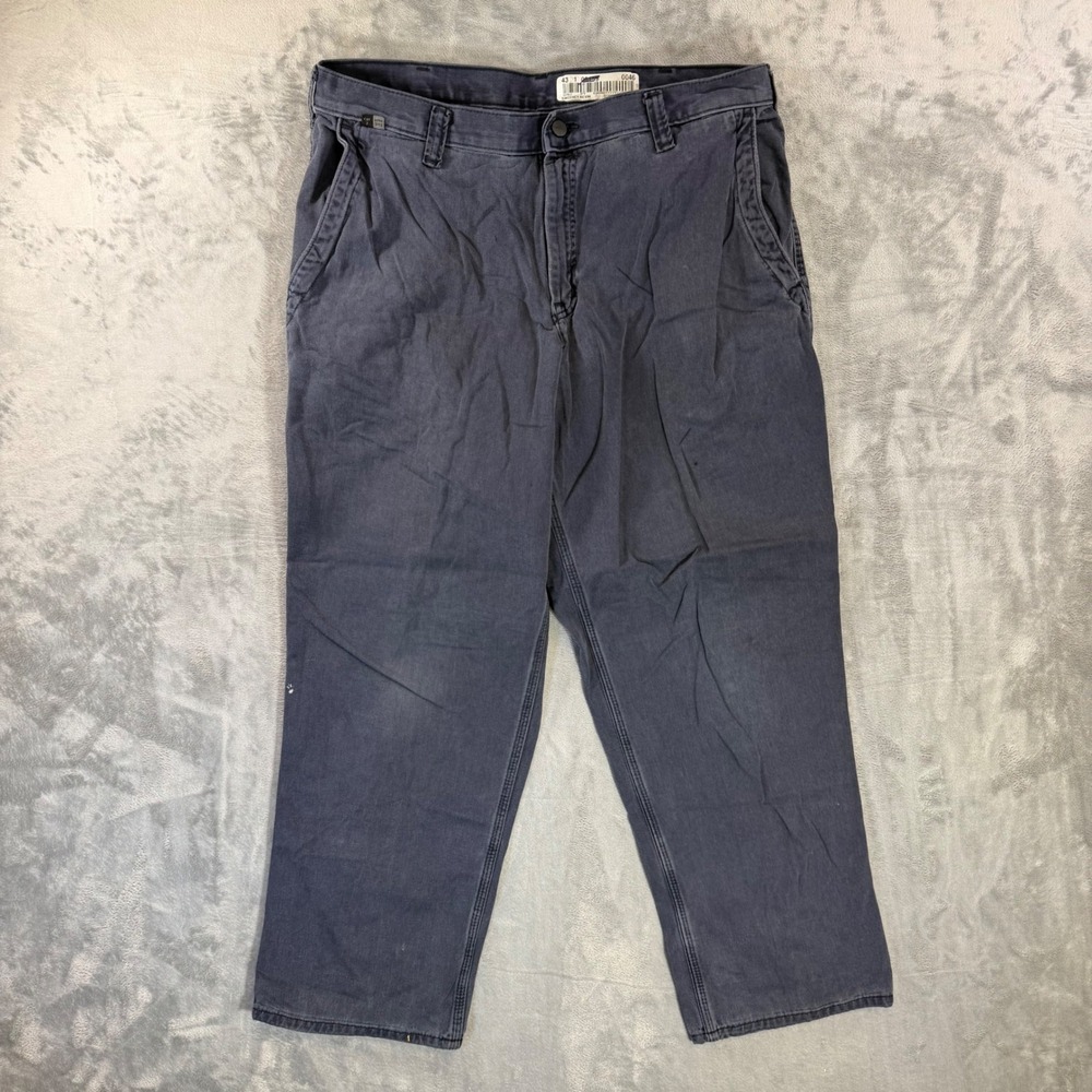 Carhartt FR Work Pants Men's Size 36x30 Navy Blue Flame Resistant Pants